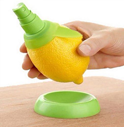 HOP LINK 2pcs Citrus Lemon Orange Salad Fruit Juice Sprinkling Extractor Juicer Sprayer &amp; Holder Plate