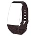 Produktbild Fitness Tracker Ersatzbänder,Juboury HR Fitness Tracker Band Verstellbarer Ersatzband Silikon Ersatz Straps Armband Uhrenarmband Ersatz-Zubehör Sport Armband (Braun)