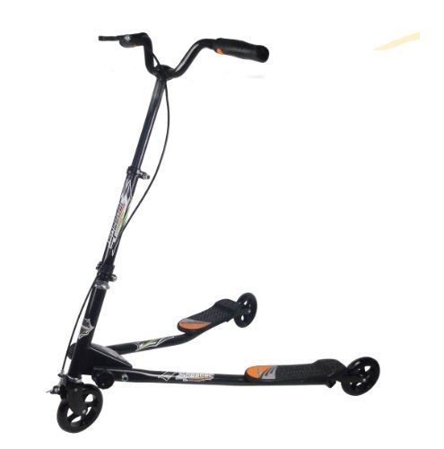 3 Wheels Maxi Speeder Slider Tri Motion Drifter Sports Outdoor (Black)