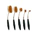 Kfnire 5pcs Oval Toothbrush Shaped Foundation Power Makeup Oval Cream Puff Brushes Set, Rose Gold
