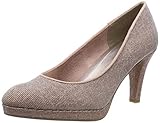 Bezogener Absatz MARCO TOZZI Damen 2-2-22450-32 Plateaupumps, Pink (Rose Metallic 592), 39 EU