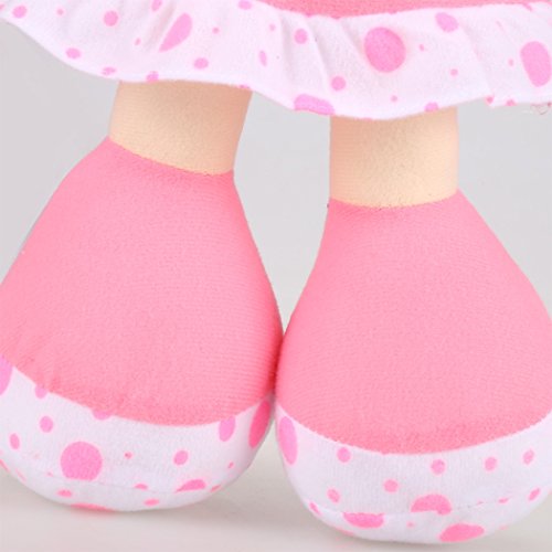ZEARO Stoffpuppen Mädchen Niedlich Plüsch Puppe Kinder Schlenkerpuppe, 19.5 Zoll - 7