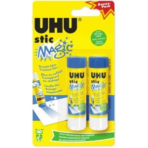 Preisvergleich Produktbild 6 x Uhu Klebestift stic magic blue VE=2x8,2g