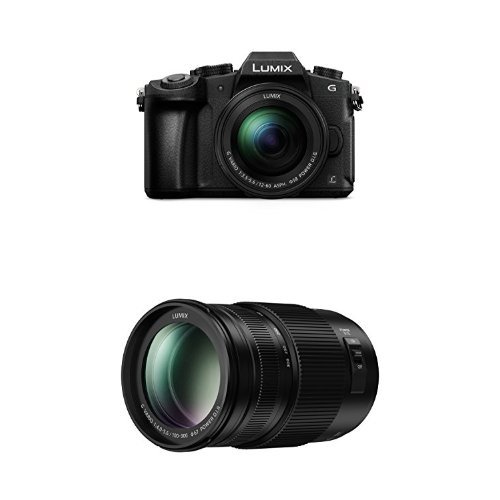 Panasonic DMC-G80MEB-K Compact System Camera with H-FSA100300E Lumix G VarioUltra Lens Bundle