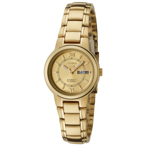 Seiko Women's SYME58K Gold Gold Tone Stainles-Steel Automatic Watch with Gold Dial
