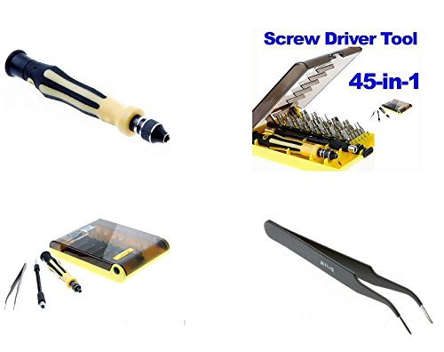 45 in 1 Repair Tools Kit Screwdriver Set Kit With Tweezers and Extension Shaft For Computer Cell Phone Clock Watch Electronics-Repair Tool Set (JK6089B) - 5