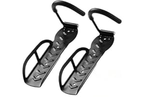 BERHICHAD Bicycle Holders Home Storage Rack Wall Mounted Hanger Hook 2 PCS (Black)