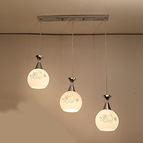 Preisvergleich Produktbild MeloveCc Kronleuchter Kreative Haushalt Beleuchtung und Chic Persönlichkeit und das Schlafzimmer Restaurants Bars Lampen Einfache Nordic Balkon Flur Klong Antrieb 3 Kopf Durchmesser 50 cm