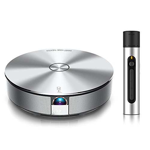JmGO G1 - Proyector Home Cinema LED HD para hogar 1500LM@ CPU 1.5G 16GB eMMC, Bluetooth, WiFi, Cuerpo metálico, Color Plata
