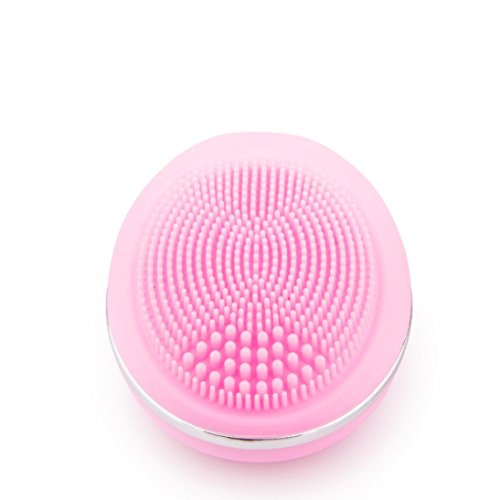 Preisvergleich Produktbild Gaddrt Elektrische Soft Silikon Reinigen Gesicht Gesichtsbürste Mini Pore Cleanser Gesicht Massage Waschbürste Pinsel Reinigungsbürsten Persönliche Schönheit Make-up Gesundheit Werkzeug, Rosa