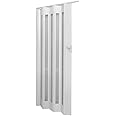 INMOZATA Folding Doors Internal PVC Plastic Internal Doors Sliding Concertina Door Panel Divider, Thickness 10mm