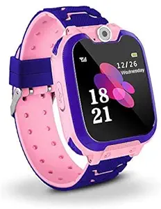 HDLiang Kids Smart Watch Phone, Music Smart Wrist Watch for 3-12 Year Old Boys Girls with Camera Sim Card Slot Touch Screen Game Watch Outdoor Activities Toys Childrens Day Gift (Pink)