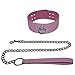 Produktbild Halsband #10039, Lederhalsband pink, genietete Riemenlöcher, Ränder vernäht