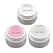 Coscelia UV Gel Nail Kit Top Base Coat Primer Cleanser Brush Builder Clear White Pink Set
