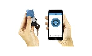 Lapa 2 Bluetooth Tracker - Finden Sie Schlüssel, Geldbörse, Tasche, Haustiere und sogar Ihr Smartphone (Blau + Schwarz + Weiss)