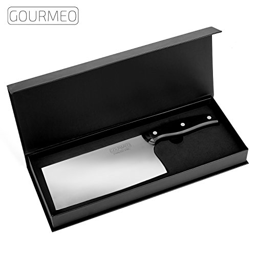 GOURMEO Chinesisches Kochmesser aus rostfreiem Edelstahl | 2 Jahre Zufriedenheitsgarantie | Hackmesser, Chop Cutter, Chefmesser, Profi-Kochmesser - 4