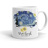 Van Gogh Starry Night Seramik Kupa Bardak
