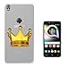 Produktbild c00704 - Gold Crown Boss Princess Prince Queen King Ruler Of The Land Design Alcatel Shine Lite Fashion Trend Silikon Hülle Schutzhülle Schutzcase Gel Rubber Silicone Hülle
