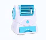 Mini Portátil De Sobremesa De Aire Acondicionado De Carga USB Pequeño Ventilador Ultra Silencioso,Blue