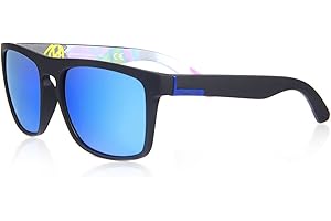 Queshark Unisexe HD Lunettes de Soleil Polarisées Classique Hommes Rétro UV400 Protection Pour Golf Cyclisme Sports Pêche Voyage