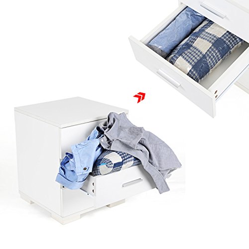 Songmics 6-teiliges Set 60 x 40 cm Komprimierungssystem zum Rollen Aufbewahrungsbeutel Haushaltshelfer RVM06R - 5