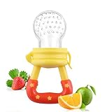 Hosaire Baby Schnuller Kinder Beruhigungssauger Kreativ Silikon Schnuller für 6-18M Mädchen,Junge(gelb)