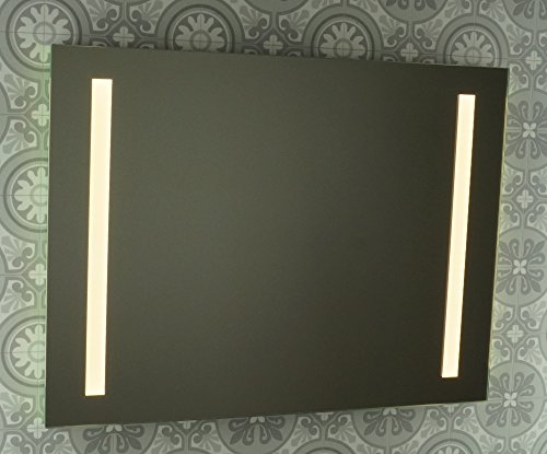 LED Badspiegel / Badezimmerspiegel / Leuchtspiegel / Lichtspiegel / Spiegel mit LED-Beleuchtung "James" 80 x 60cm
