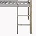 vidaXL Children Loft Bed Natural Colour With Slide Ladder
