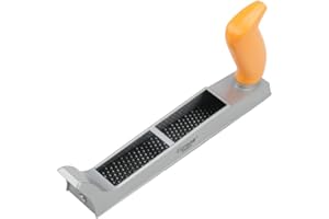 Hoteche kantenhobel 250 * 41MM - Hochwertiges Glättungswerkzeug aus Zinklegierung mit Klingen aus 65Mn-Stahl - Leicht und langlebig - ABS-Griff - Ideal zum Glätten von Gipskarton, Holz und Wänden