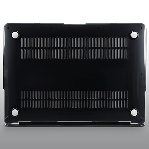 Urcover® Macbook Air 13,3 Zoll Crystal Hard Case | Ultra Slim in Transparent / Schwarz 2 | 360 Grad transparente durchsichtige dünne Komplett Schutzhülle Full Body Hochwertige Laptop Cover Hartschale Tasche Zubehör - 5
