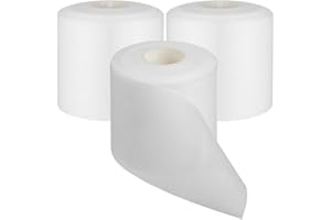 LVOZIZE Bende Salvapelle, 3 Rotolis 27m x 7cm Salvapelle Sportivo, Leggero/Traspirante/Assorbente del Sudore, Bendaggio Spugna Sportivo per Proteggere la Pelle (Bianco)