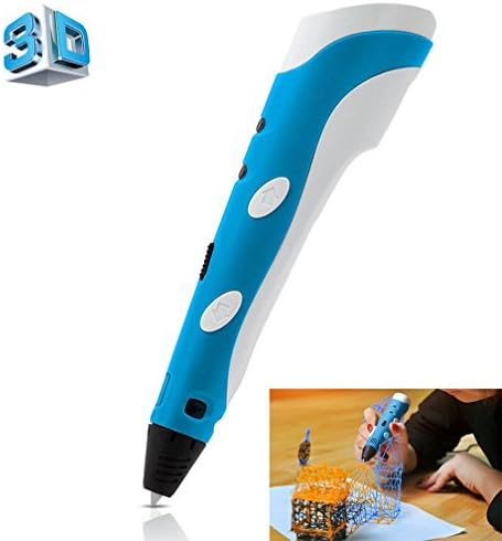 Mircomake 3D Printing Pen for 3D Scribbler Printing, Drawing, Doodle Model Making and 3D Modeling with free 1.75mm PLA Filament (Blue)