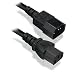 Produktbild Netzstromkabel, UK Stecker zu IEC C13 Männlich zu C14 Weiblich 1.8M | 10 Ampere, Schwarz | Zubehör von iChoose®
