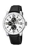 Festina Herren-Armbanduhr XL Sport Multifunktion Analog Quarz Leder F16585/5