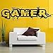 Price comparison product image PERIWIN Bedroom Gamer Letter Removable Living Room Background Wall Sticker Home Decor