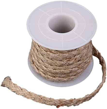 Spool of 5M Rustic Braided Hessian Burlap String Rope for Craft Decoration 6mm