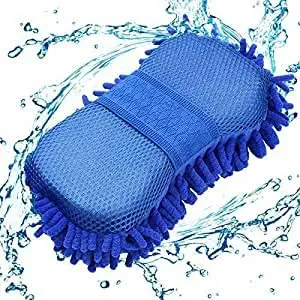 SNNP Multipurpose Microfibre Wash and Dry Cleaning Sponge (Blue)