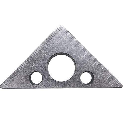 Preisvergleich Produktbild Aluminiumlegierung Dreieckslineal Holzbearbeitung Messwerkzeuge Kennzeichnung Gauge Metric Und Zoll DIY Höhenmesser