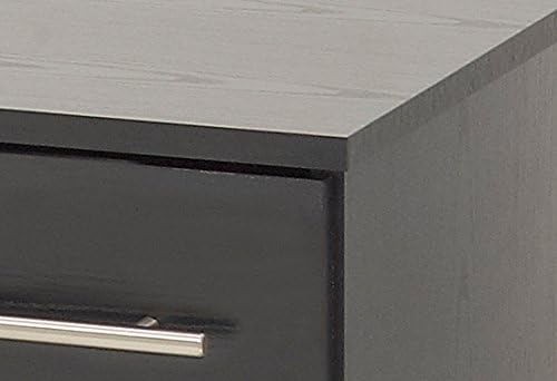 Ideal Furniture 5 Drawer Chest, Wood, Black