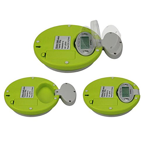 OBEST NIUMini Professionelle Digital Elektronische Küchenwaage mit LED-Display, Digital Kitchen Scale, Faltbare Lebensmittel Wiegen Skalen für Kochen 11lbs / 5kg, Digitalwaage, Elektronische waage,(5kg Maximalgewicht) - 4