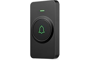 AVANTEK Bouton de sonnerie émetteur étanche, Portée de 300 mètres, Indice d’étanchéité IP55, Pile au lithium intégrée