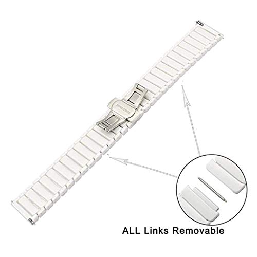 Preisvergleich Produktbild Ewendy - Für AMAZFIT GTR Smartwatch 47mm geeignetes Keramikarmband