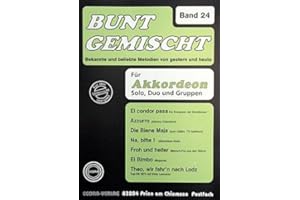 VERLAG ECORA BUNT GEMISCHT 24 - arrangiert für Akkordeon - (für ein bis zwei Instrumente) [Noten/Sheetmusic]