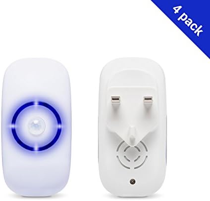 Motion Sensor Night Light, Plug in Motion Detector Led Nightlight Energy Saving Motion Activated Bright Safety Light for Kids and Adults Room, Bedroom, Bathroom, Hallway, Basement and Stairs 4-Pack