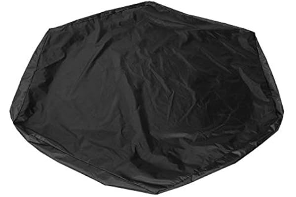 Sexkantigt sandlågsskydd, vattentätt med dragsko, skydd mot snö damm sol, 190T silverbelagt polyester, för utomhusanvändning året runt