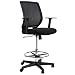 Produktbild SLYPNOS Bürostuhl, Schreibtischstuhl mit verstellbarem Hocker, geräuscharmes und abschließbares Rad aus Nylon, Höhe 118,5 cm, geeignet für Büro/Familie/Lernen, geeignet für hohe Arbeit