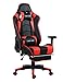 Produktbild Storm Racer Gaming Stuhl PC Racing Gaming Sessel Bürostuhl Schreibtischstuhl mit Gepolsterte Fußstütze (Rot)