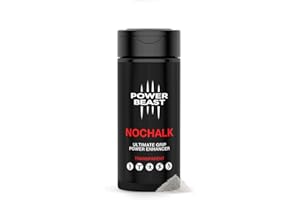 POWER BEAST NOCHALK, Liquid Chalk Replacement, Non Sticky Grip Enhancer, Dry Hands, Transparent, Anti-Slip Solution, Dry Grip for Tennis, Golf, Pole Dancing, Gaming, and all Sports, 0.35 Oz.