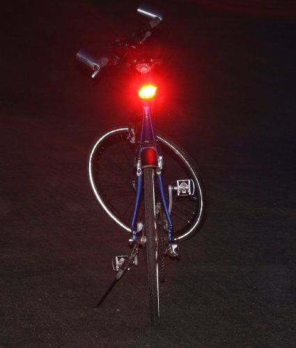 Ultrasport LED Fahrrad-Rücklicht, Rückleuchte 0,5 Watt inkl. Halterung – 5 LED´s - 6