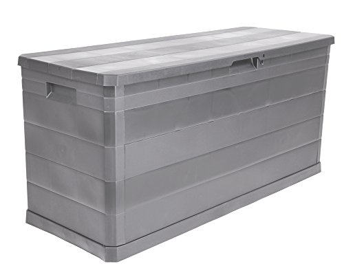 Kissenbox Auflagenbox Gartentruhe Terrassenbox Elegance warmgrau abschließbar - 4